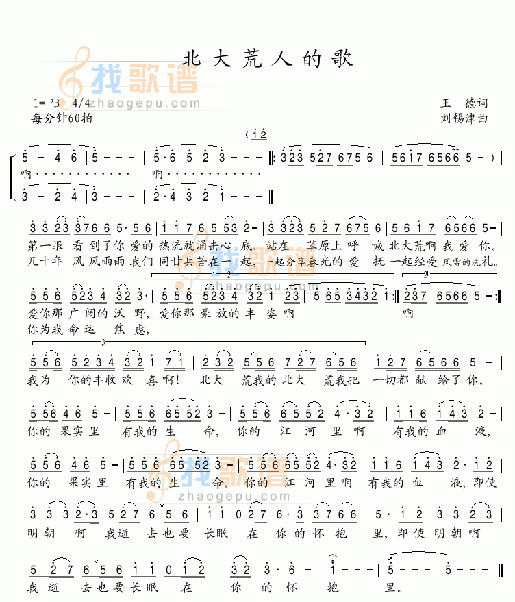 北大荒人的歌