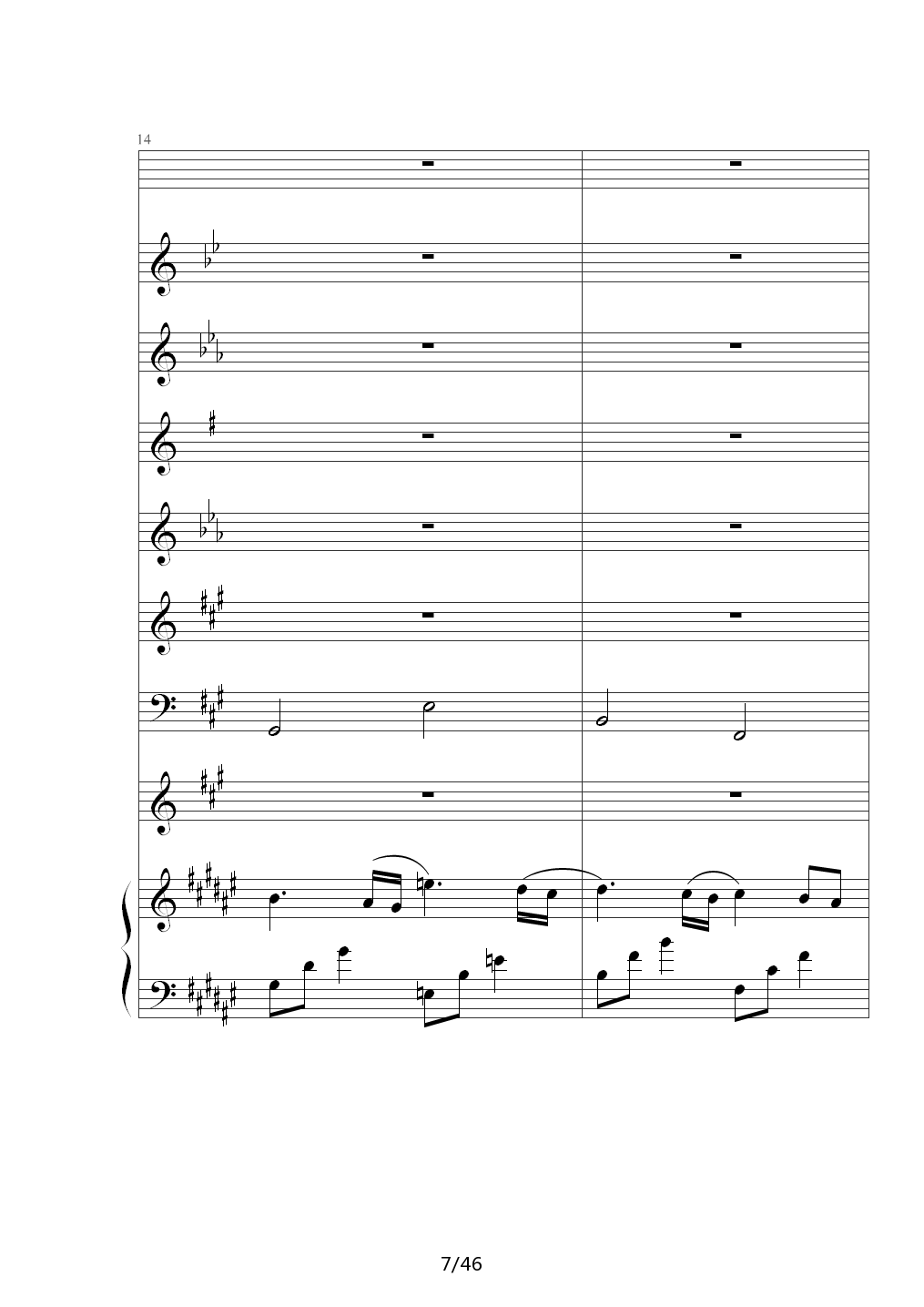 The Dawn（亡灵序曲 总谱）