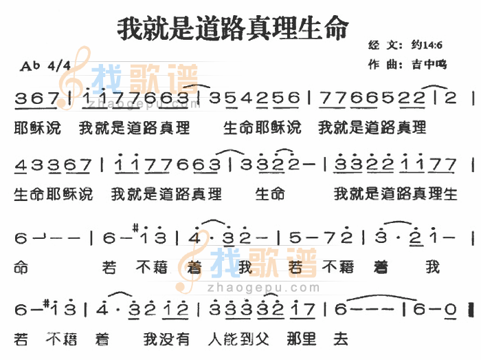 我就是道路、真理、生命