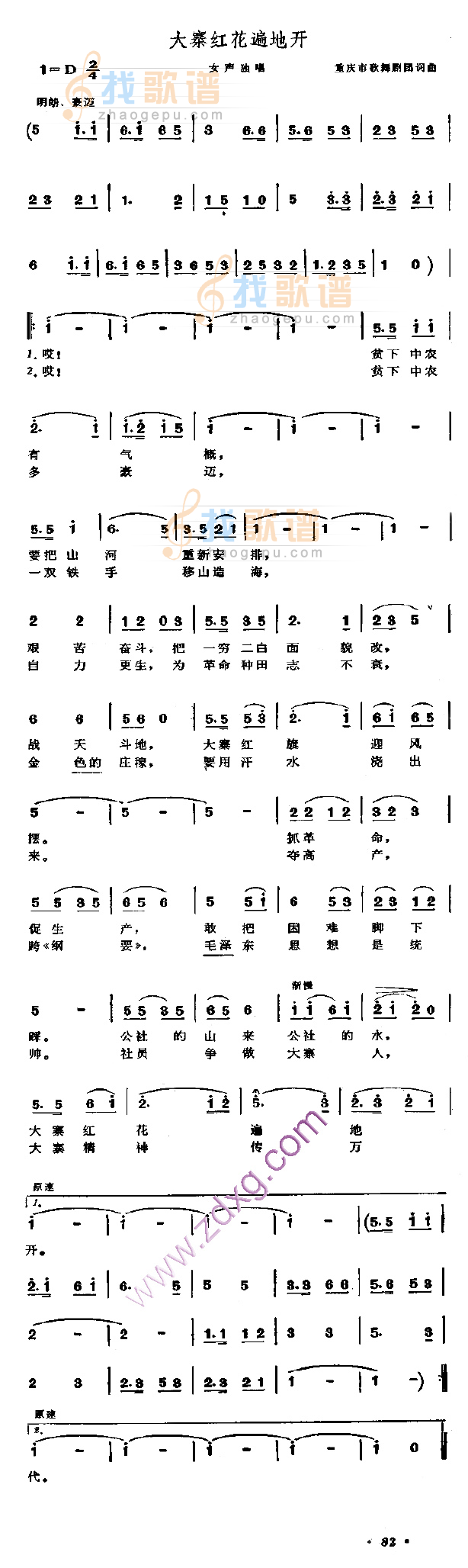 大寨红花遍地开