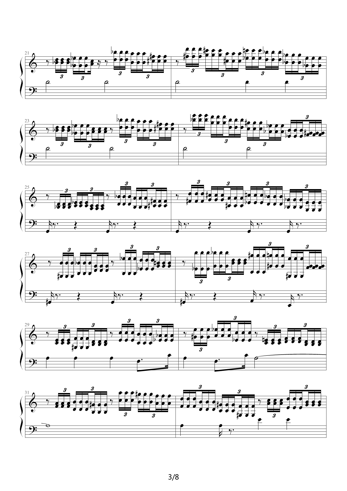 帝国进行曲 C调