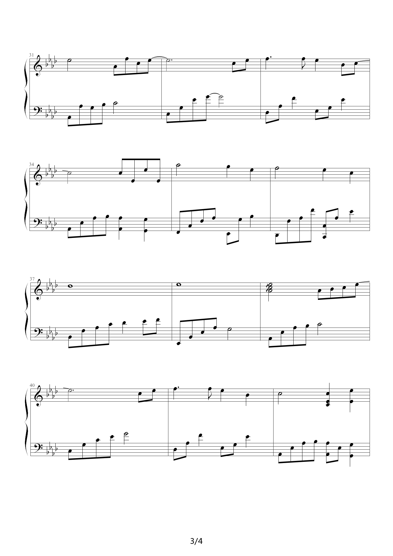 Tidus And Yunas Theme 降A调