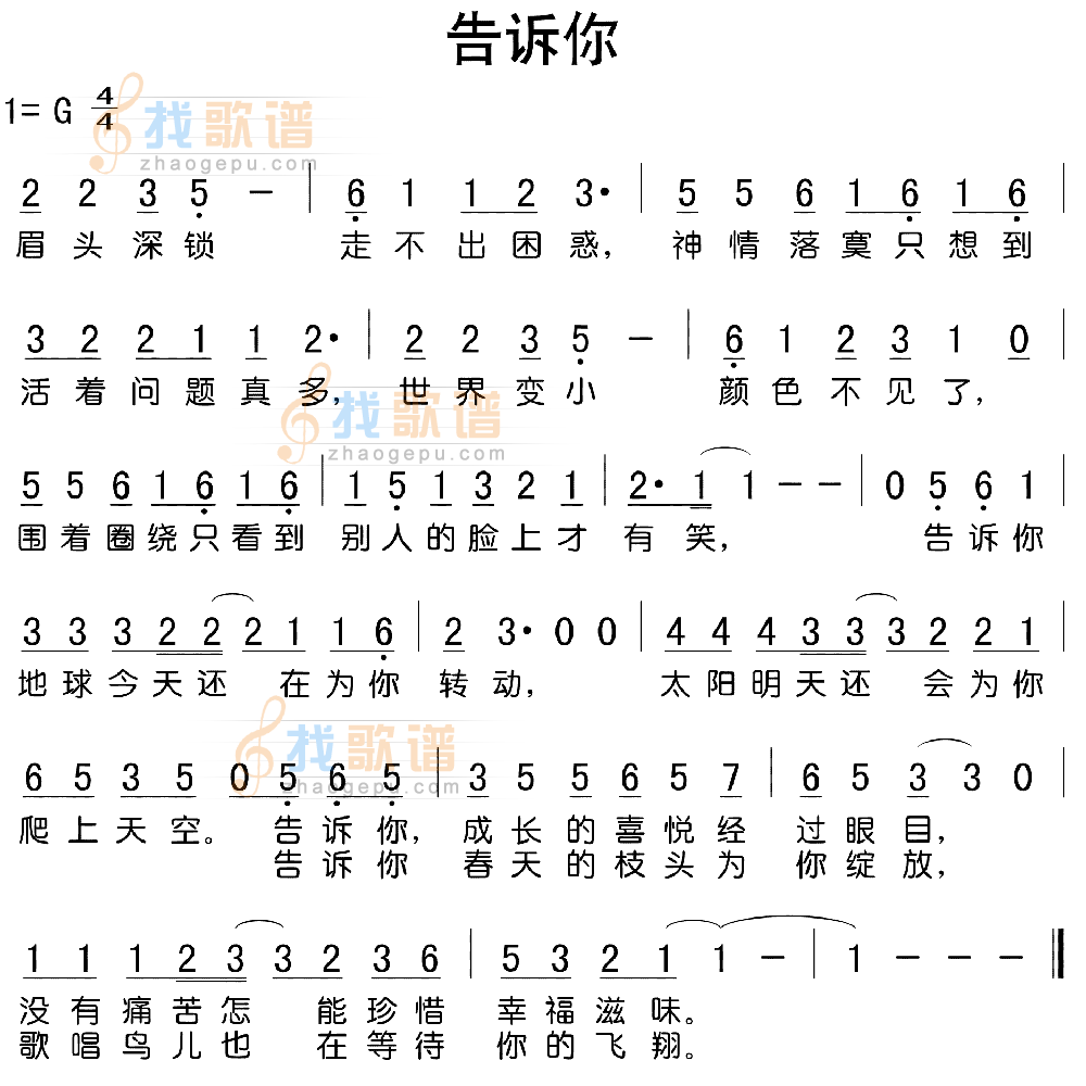 告诉你
