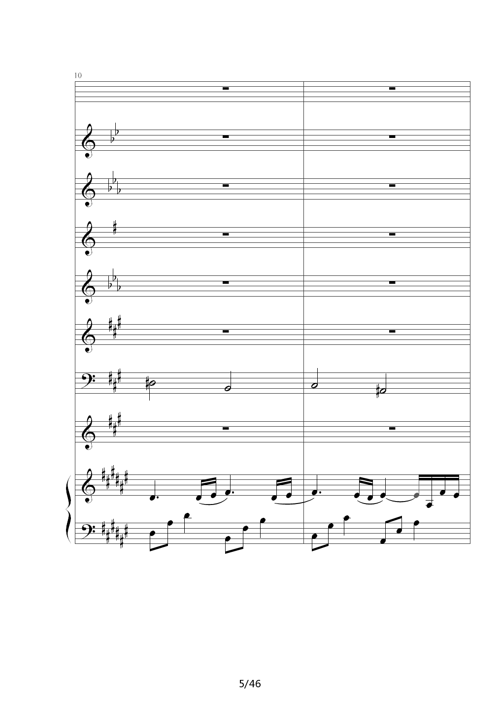 The Dawn（亡灵序曲 总谱）