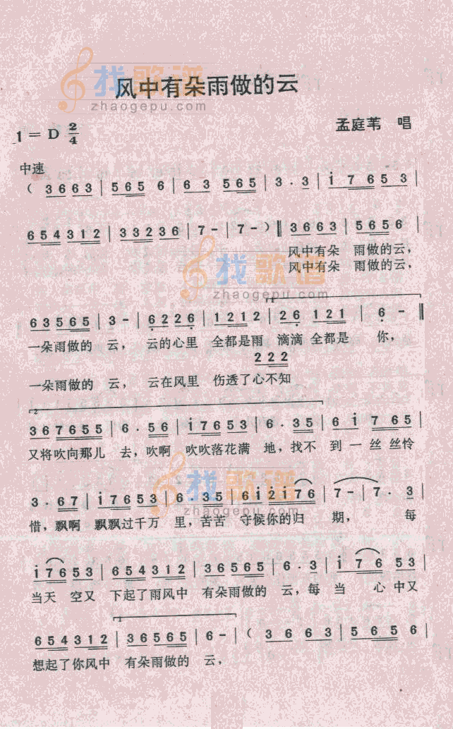 风中有朵雨做的云