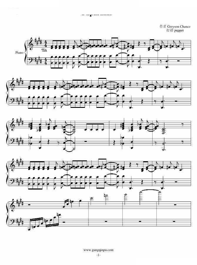 Paparazzi （Greyson Chance版）