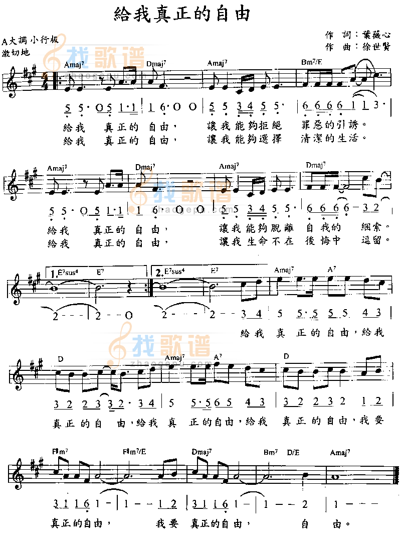 给我真正的自由 