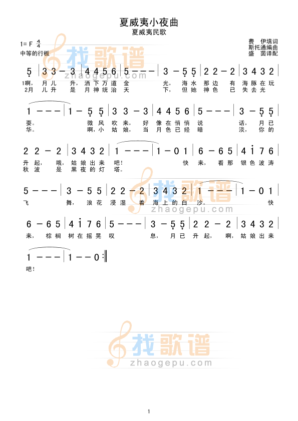 夏威夷小夜曲