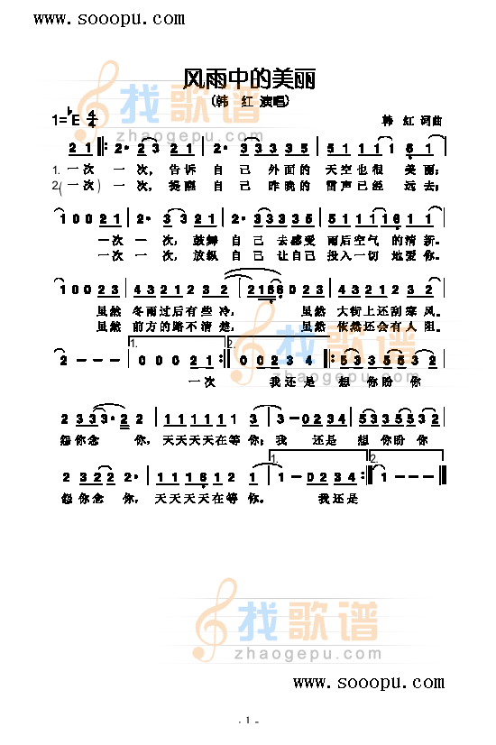 风雨中的美丽 
