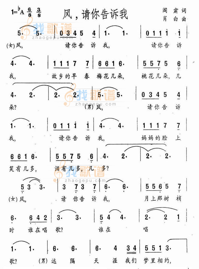 风，请你告诉我