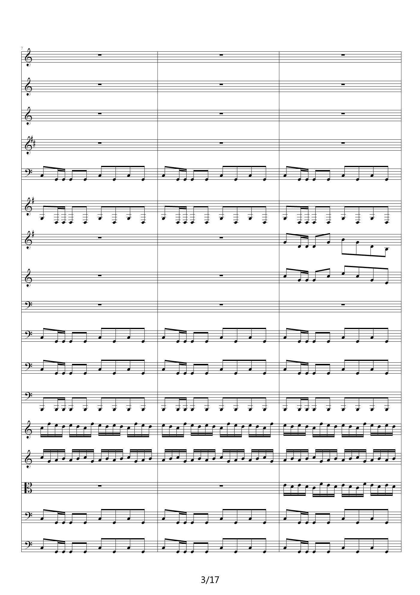 傻瓜序曲 C调