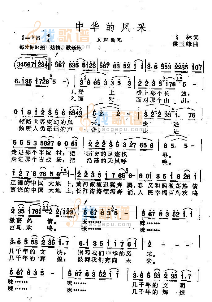 中华的风采