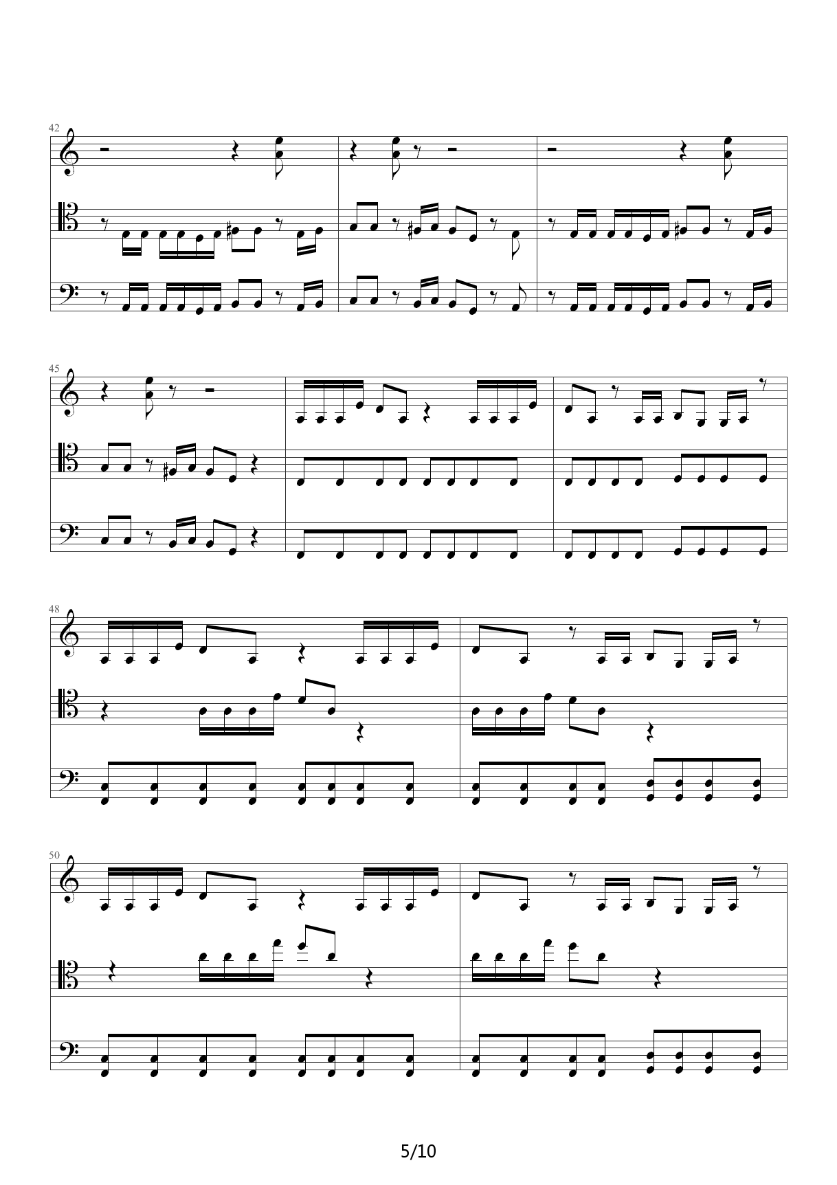 smooth criminal  大提琴版 C调
