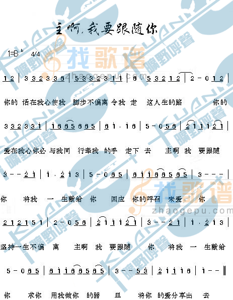 主啊，我要跟随你