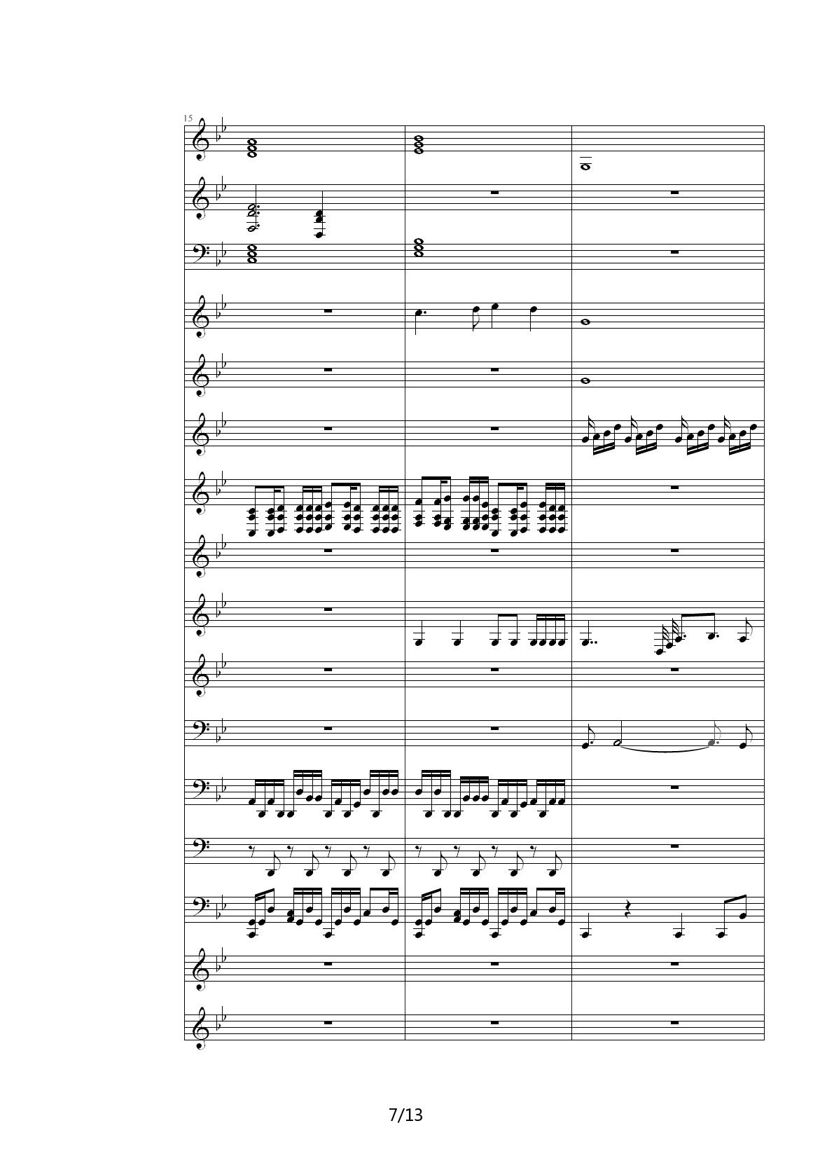 奇幻音乐作品 降B调