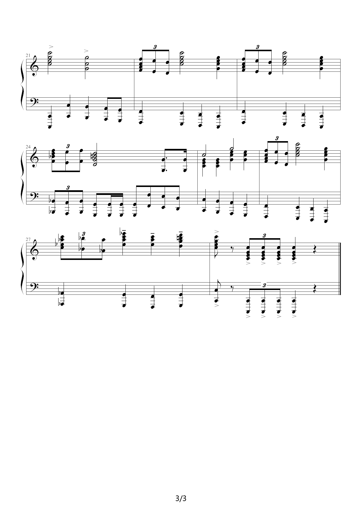 Star Wars(星球大战.主题曲 C调