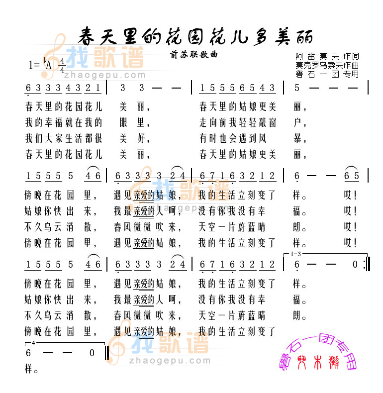 春天里的花园花儿多美丽