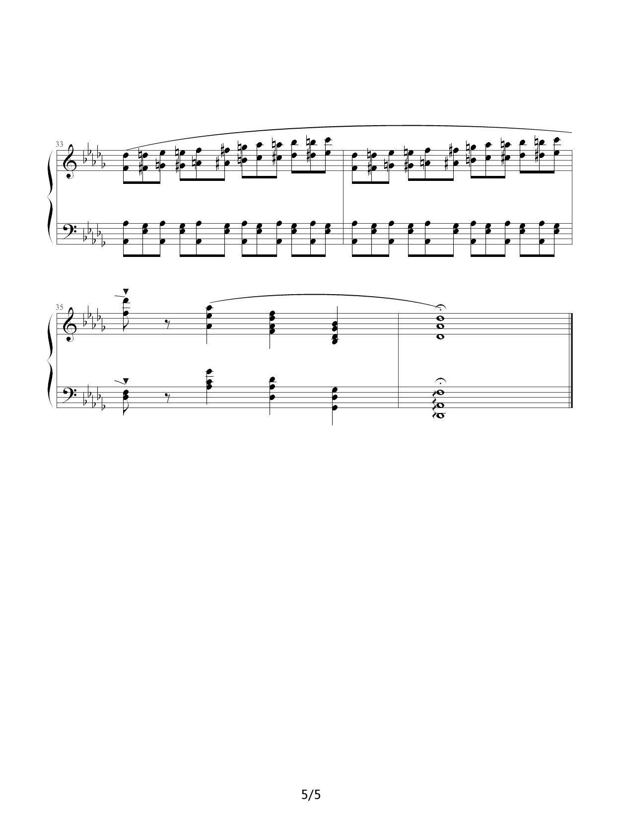 Chopin.肖邦 练习曲 Op.25 No.8 溪流 降D调