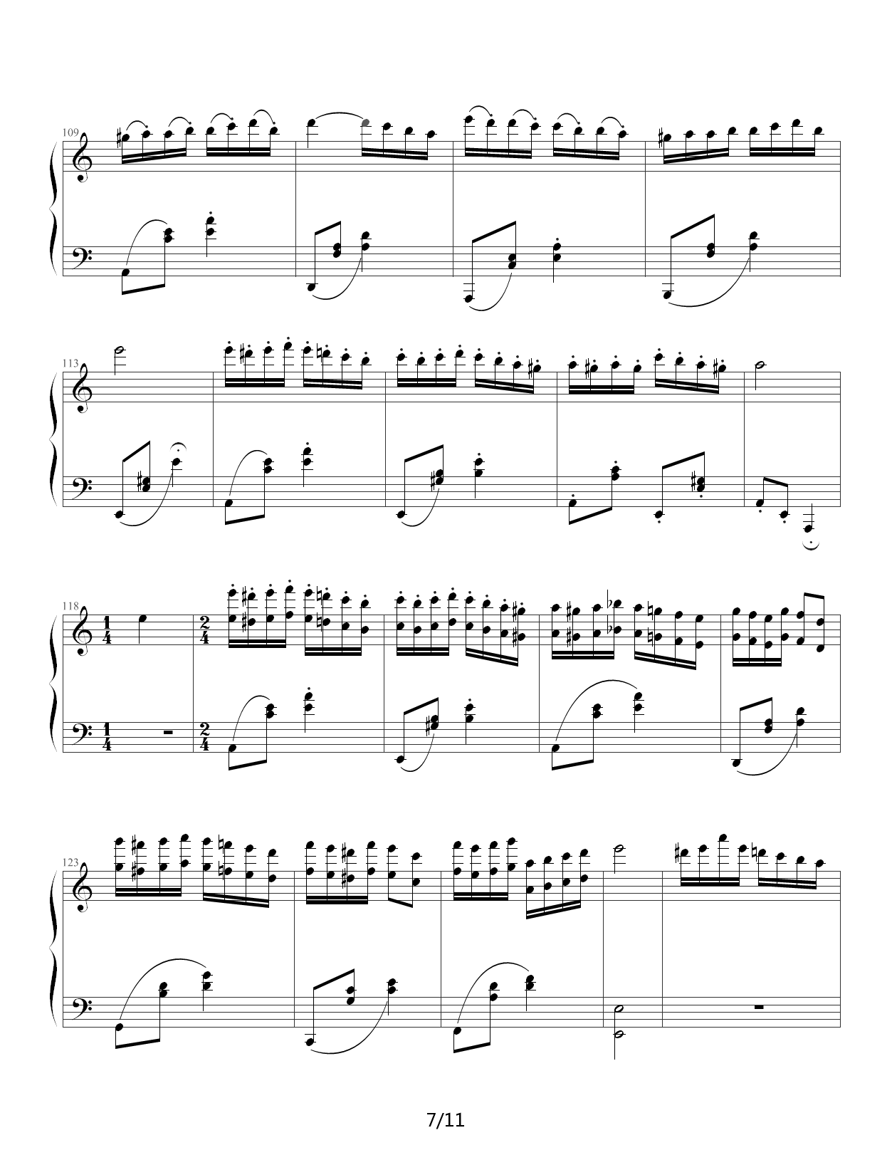 马克西姆帕格尼尼飞絮曲（标准版） C调