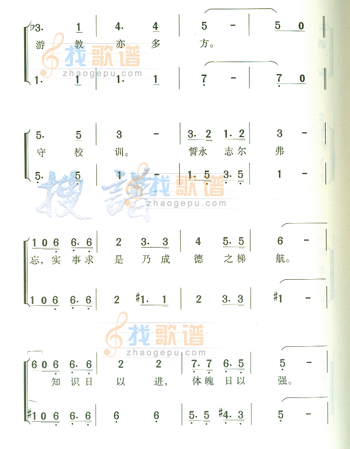 天津工商学院院歌(一)