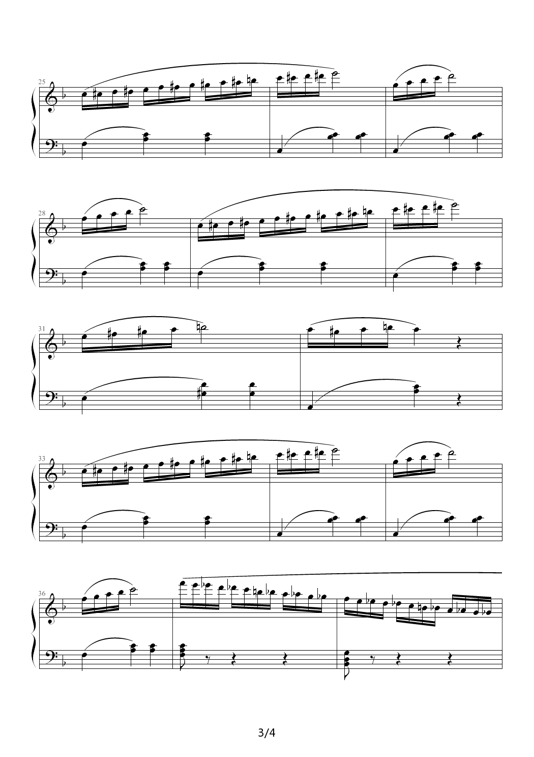 练习曲 F调