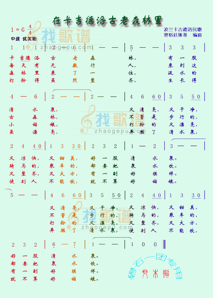 在卡吉德洛古老森林里