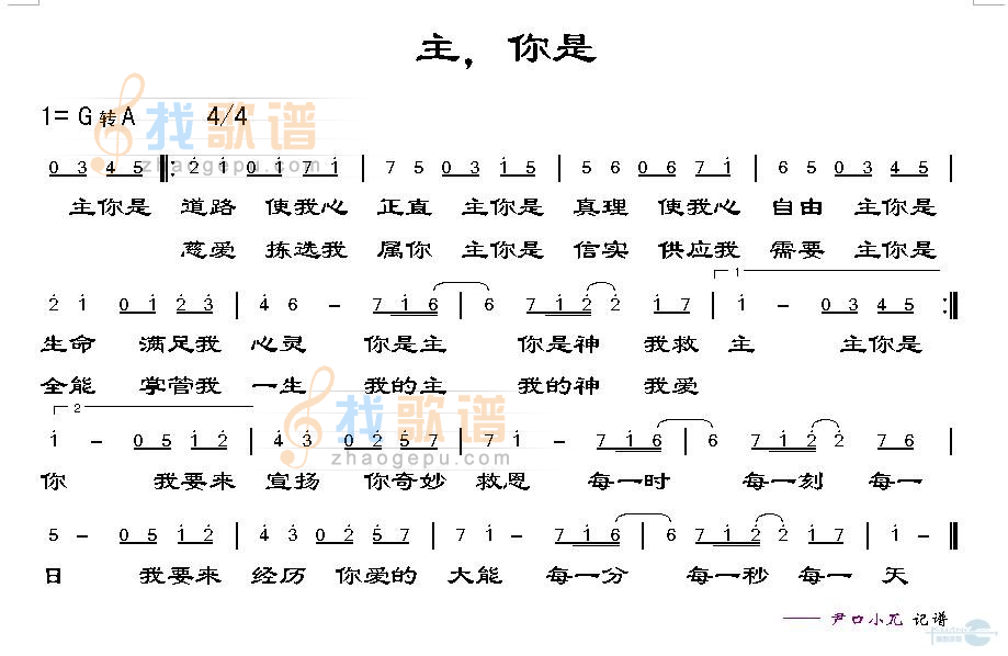 主，你是