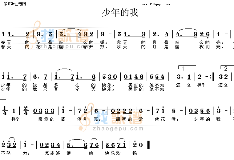 少年的我