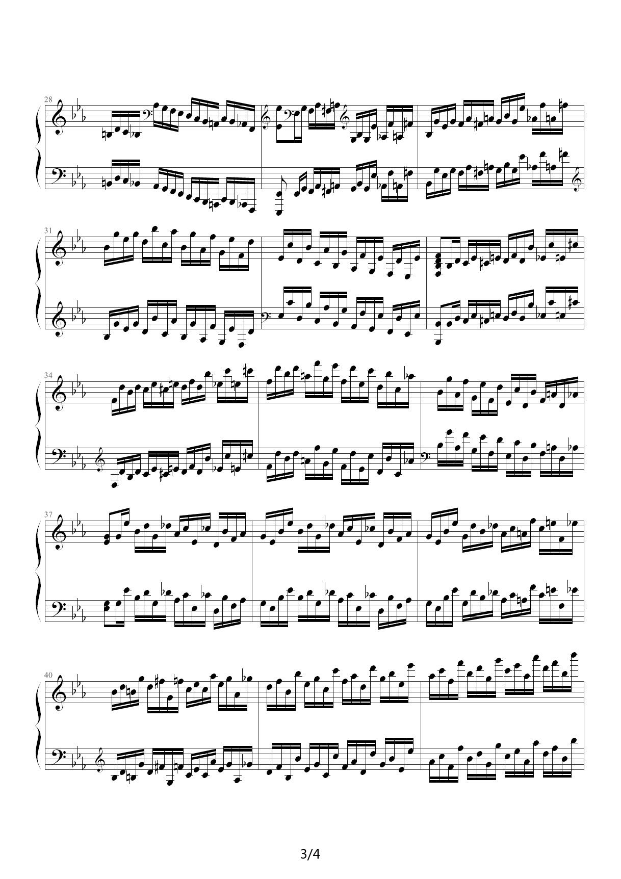 巧技练习曲op72 no7 降E调