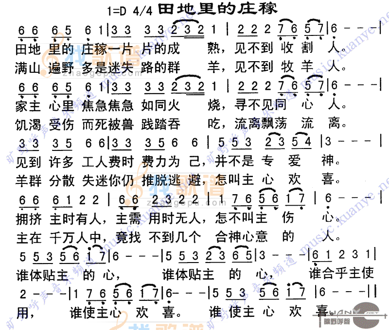 田地里的庄稼