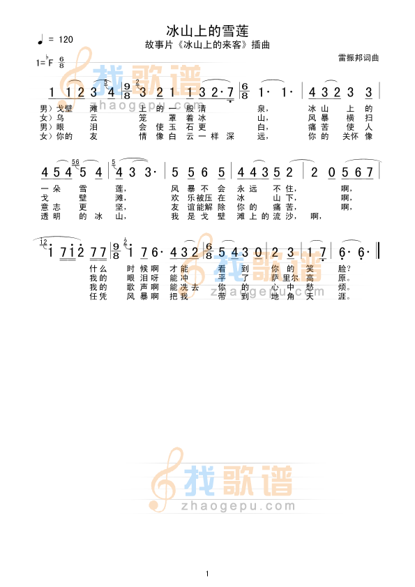 冰山上的雪莲
