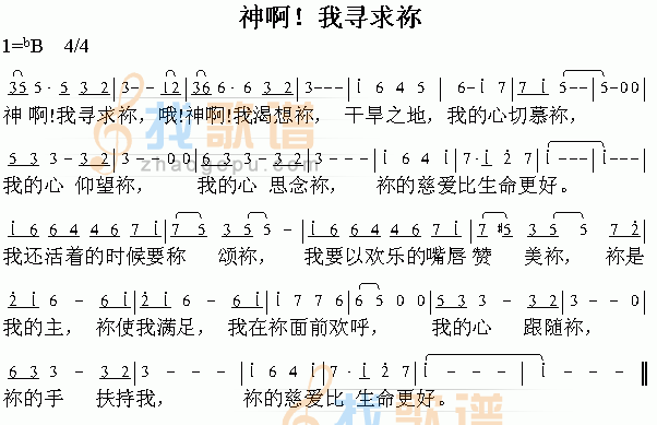 神啊！我寻求你