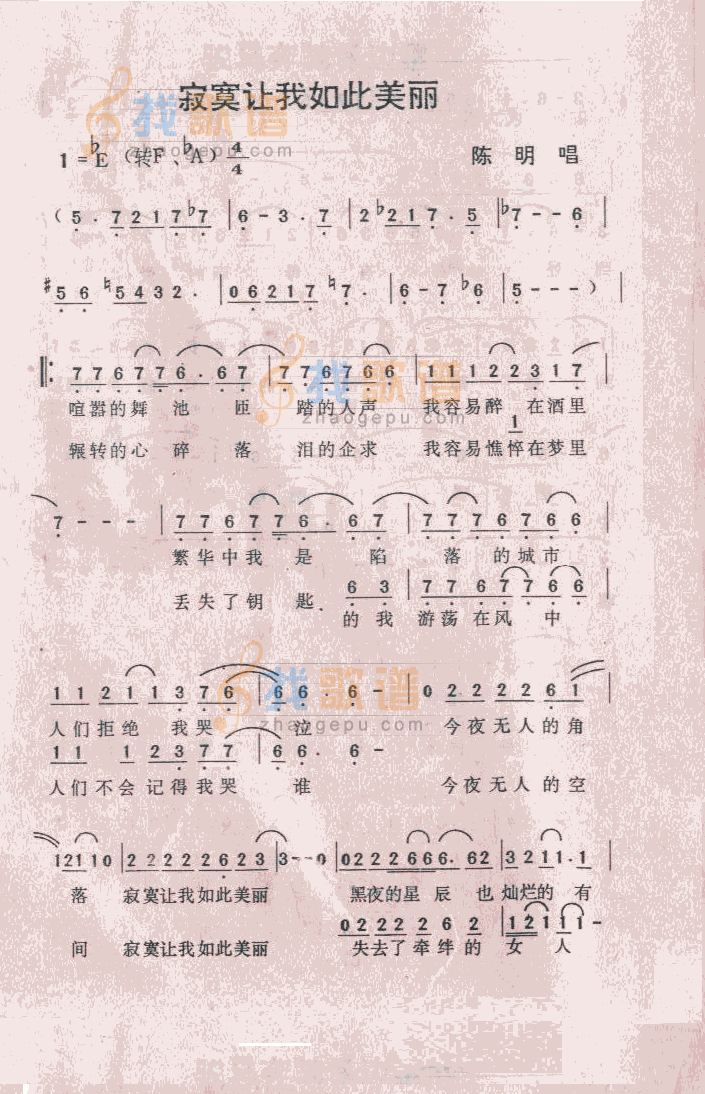 寂寞让我如此美丽