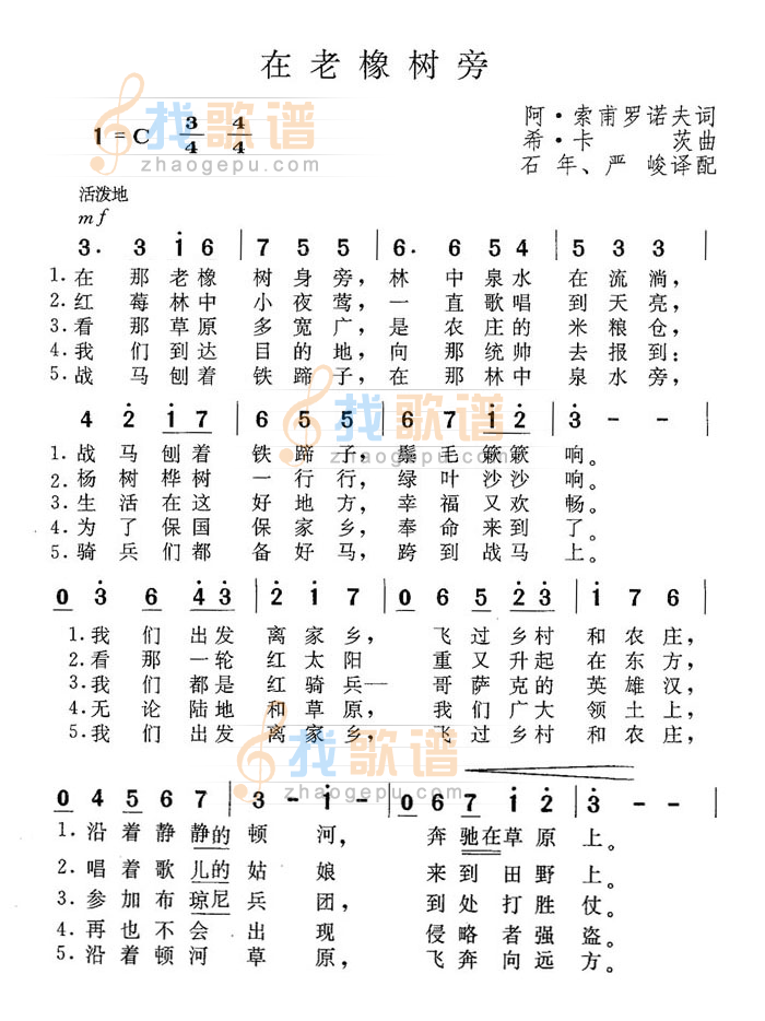 在老橡树旁
