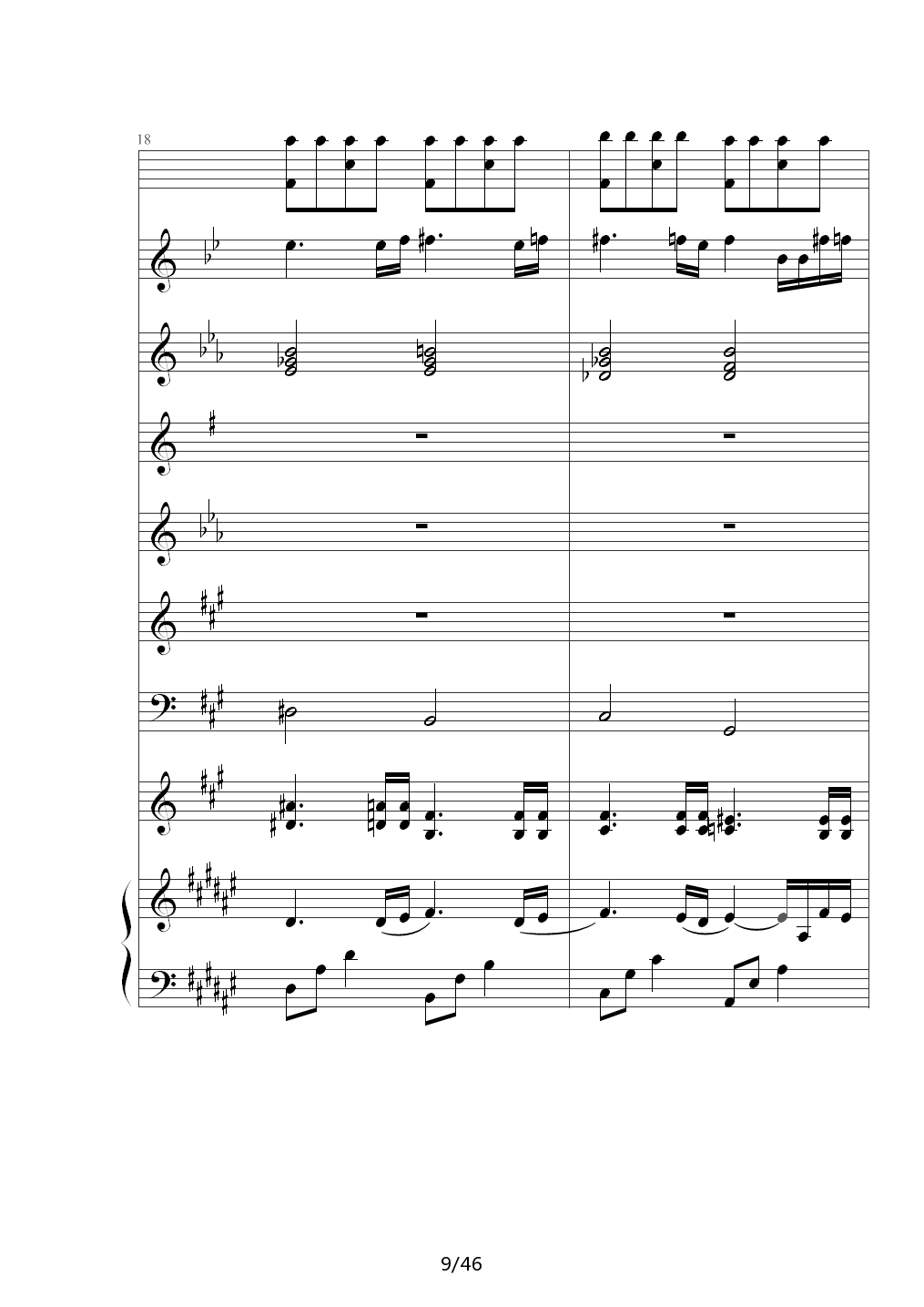 The Dawn（亡灵序曲 总谱）