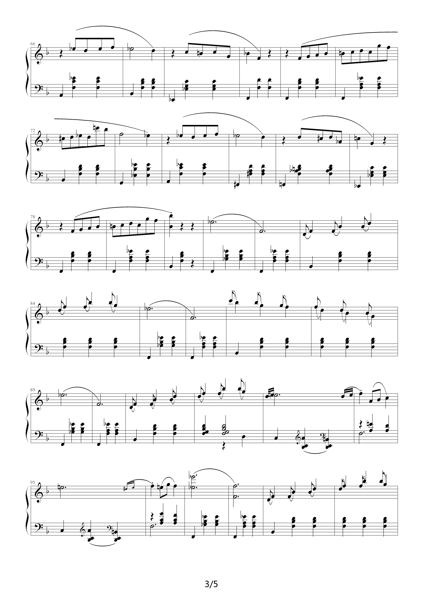 肖邦辉煌大圆舞曲作品34第三首 F调
