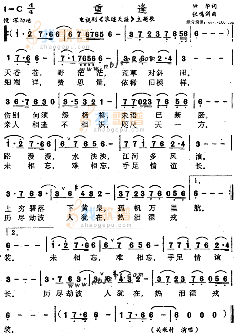 重逢浪迹天涯主题歌
