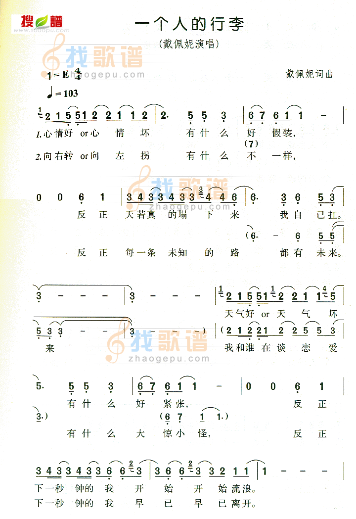 一个人的行李