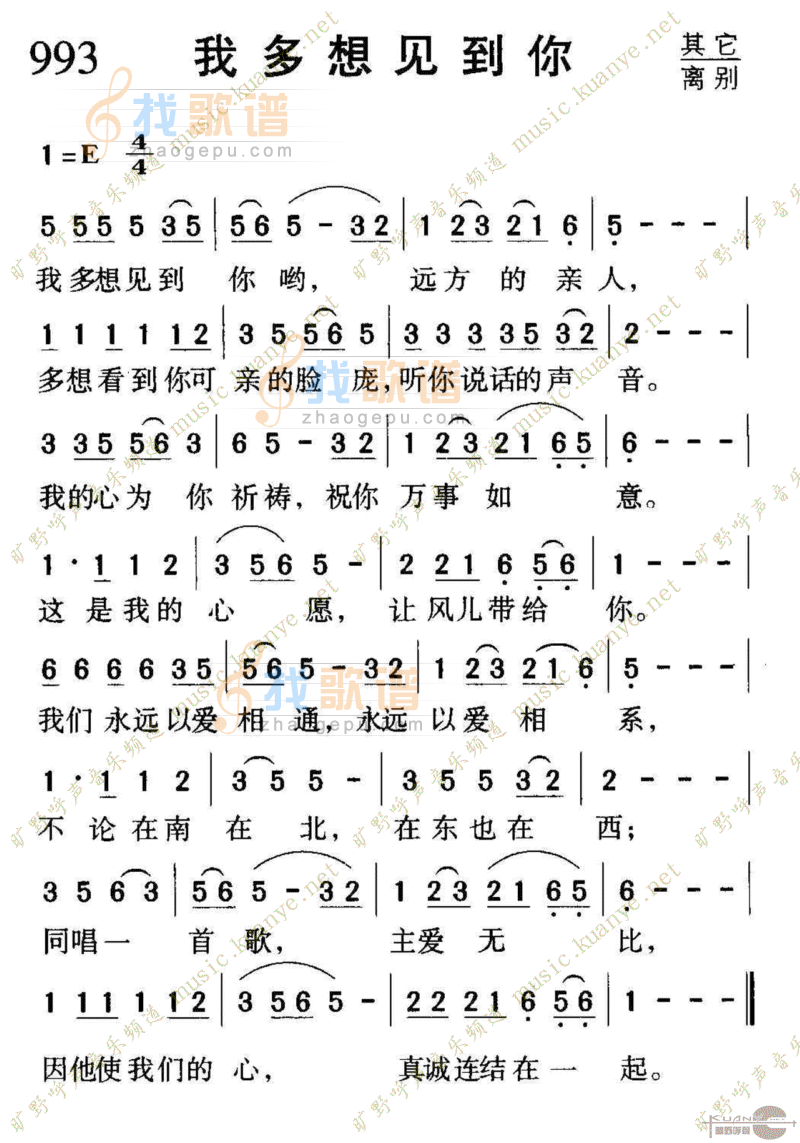 993我多想见到你