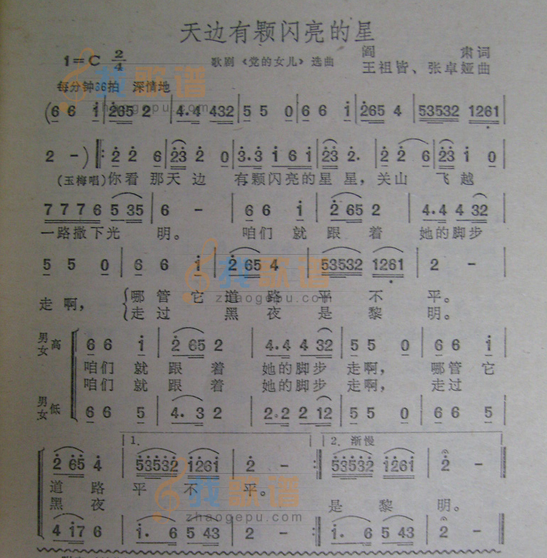 天边有颗闪亮的星