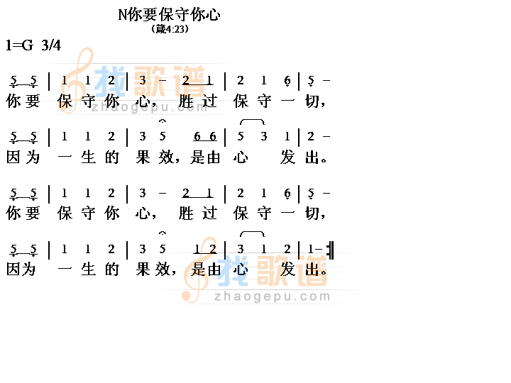 你要保守你心