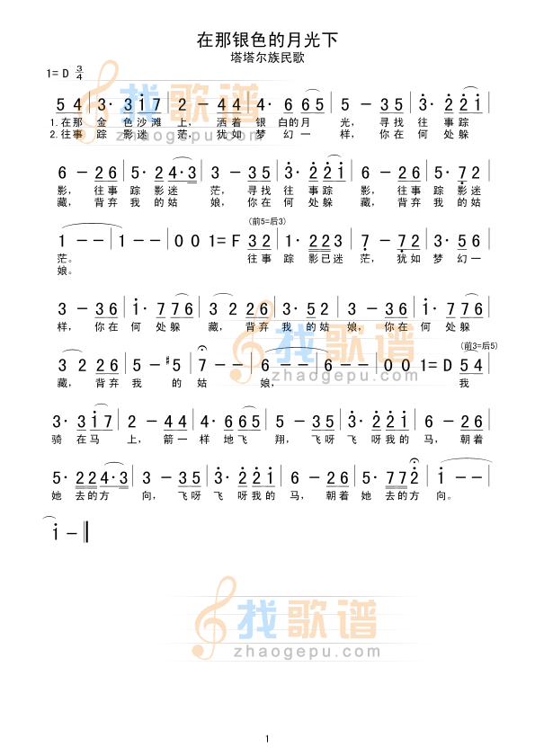 在那银色的月光下