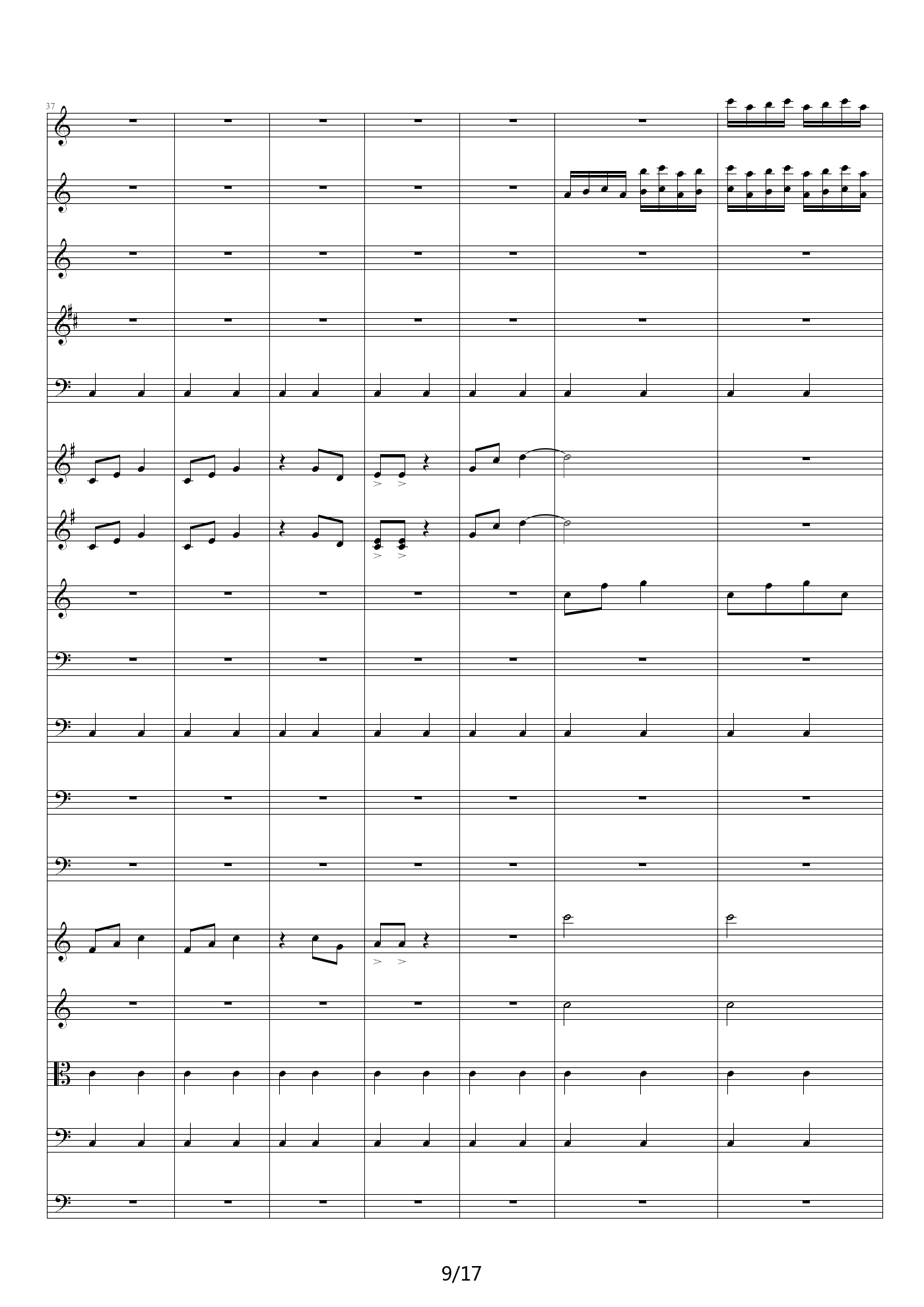 傻瓜序曲 C调