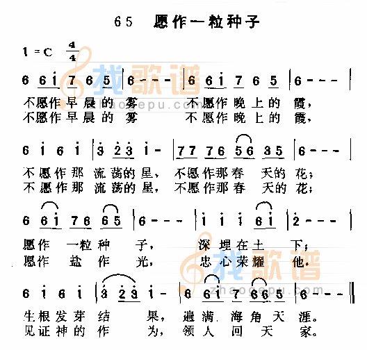 愿作一粒种子