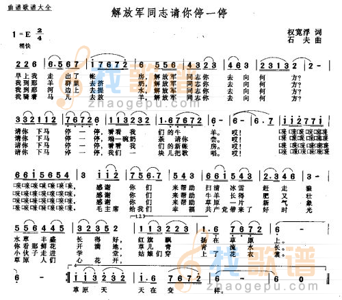 解放军同志请你停一停