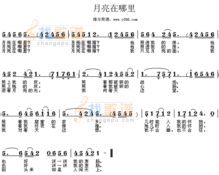 月亮在哪里