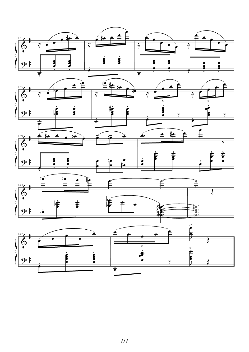 旋律圆舞曲 G调