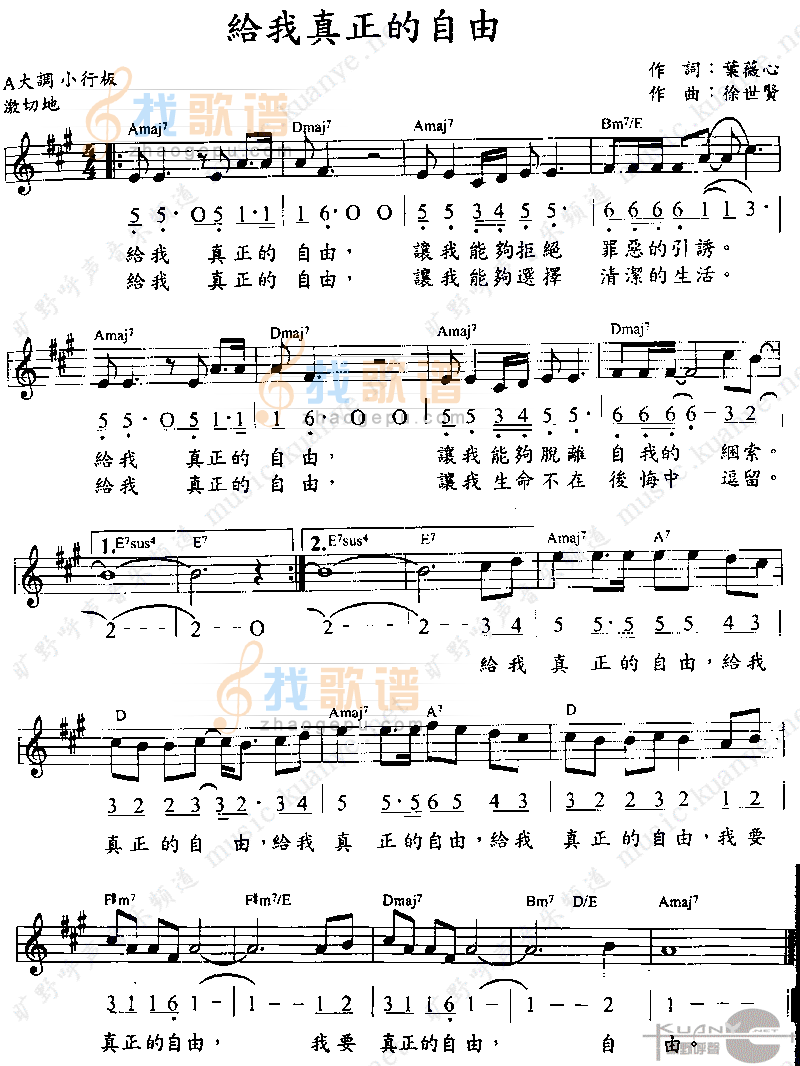 给我真正的自由
