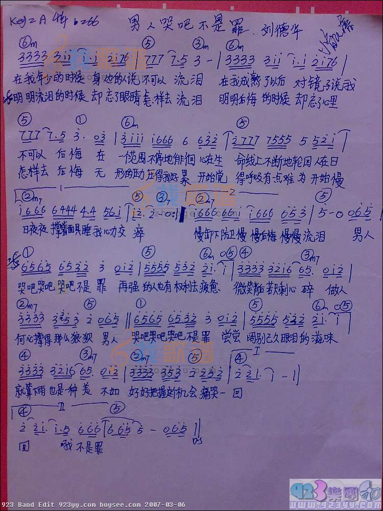刘德华-男人哭吧不是醉