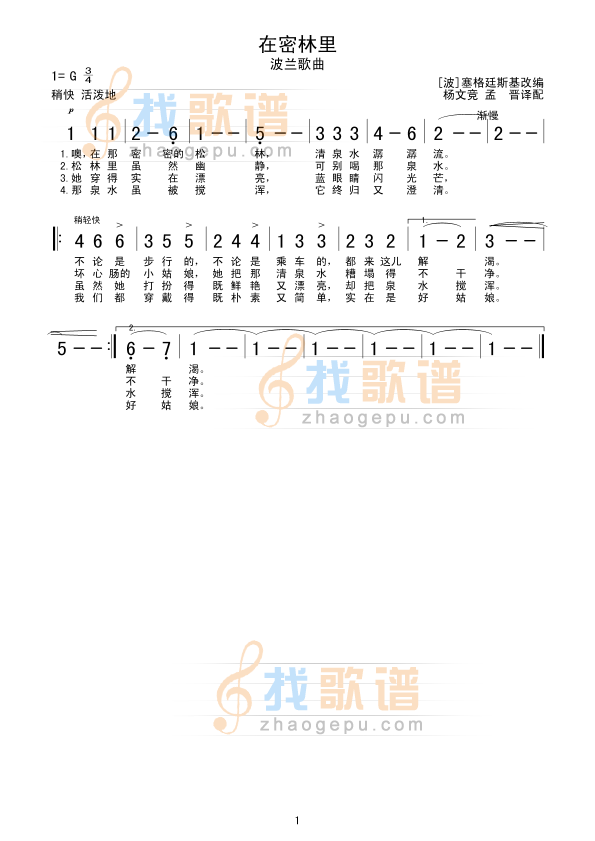 在密林里